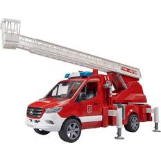 Feuerwehrleute Autos Bruder MB Sprinter Fire Service with Turntable Ladder Pump & Module 02673