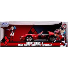 Cars Model Kit Jada DC Comics Batman Harley Quinn 1969 Chevy Corvette Stingray 1:24