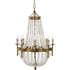 Pendant Lamps Regina Andrew Frosted Crystal-Bead Pendant Lamp