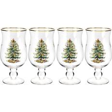 Spode Glasses Spode Christmas Tree Tulip Stemmed Beer Glass