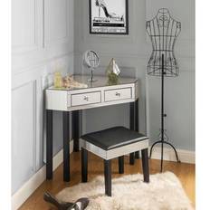 Mirrored dressing table Furniture JF97-07BK Dressing Table