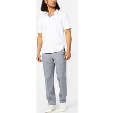 Dockers Men's Stretch Easy Khaki Straight-Fit Flat-Front Pants, 36X30, Dark Grey