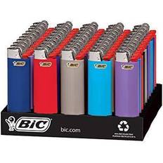 Gas Lighters Bic Classic Lighter, Assorted Colors, 50-Count Tray, Up to 2x the Lights Assortment of Colors May Vary