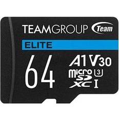 Memory Cards & USB Flash Drives TeamGroup Elite microSDXC Class 10 UHS-I U3 V30 A1 90/45MB/s 64GB