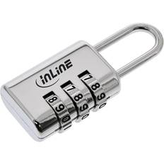 InLine Premium Security Lock 3 Digits Hardened Steel Padlock