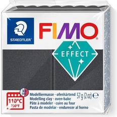 Fimo Hobbymaterial Fimo 6 x Staedtler Modelliermasse effect 57g grau metall
