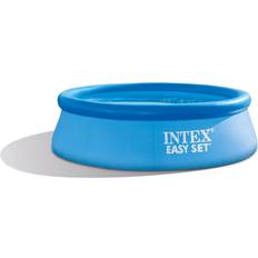 8ft pool with filter Intex 8 ft. x 30 in. Easy Set Inflatable Swimming Pool with 330 GPH Pump, Blue