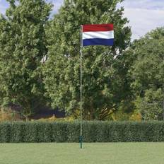 Flaggstenger vidaXL Holland flag og flagstang 5,55 m aluminium