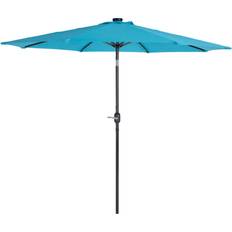 CorLiving 9ft Patio Umbrella with Lights, Tilting