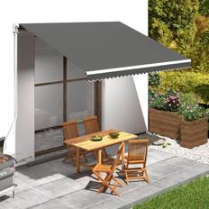VidaXL Window Awnings vidaXL Automatic Retractable Awning with Posts 9.8'x8.2'