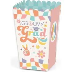 Groovy Grad Hippie Graduation Party Favor Popcorn Treat Boxes Set of 12 Assorted Pre-Pack Assorted Pre-Pack