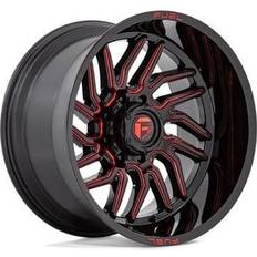 FUEL Off-Road D808 Hurricane Wheel, 20x9 on 170 Bolt Pattern Gloss Black Milled Red Tint
