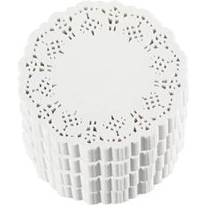 Juvale 1000-Pack White 4 Mini Paper Doilies for Desserts, Weddings, Baby Showers Cake Decoration