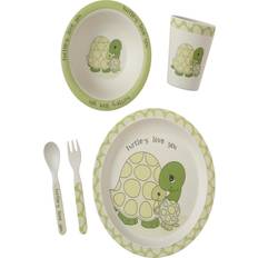 Baby care Precious Moments Dinnerware Set in Green/White/Yellow Wayfair Green/White/Yellow
