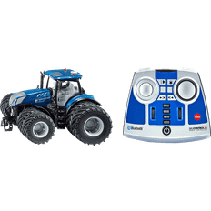 Siku traktor 1 32 Siku New Holland T7.315 mit Doppereifen, Bluetooth App-Steuerung und Fernsteuermodul Modellauto, Blau