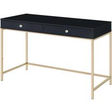 Black and gold writing desk Benjara with 2 Writing Desk