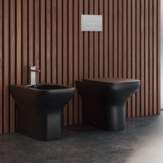 Toilets with bidet Swiss Madison Carre Bidet Matte Black