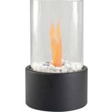 Black Ethanol Fireplaces Northlight 10.5 Bio Ethanol Round Portable Tabletop Fireplace with Black Base