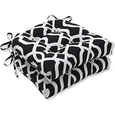 Pillow Perfect Outdoor/Indoor New Geo Chair Cushions White, Black