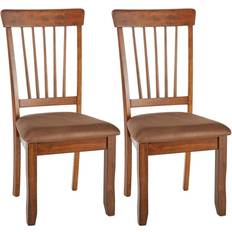 Wood Kitchen Chairs Ashley Furniture Berringer Rustic 38" 2pcs