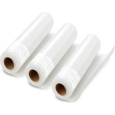 Glass Plastic Bags & Foil ProSeal 8 22 3-Rolls Clear Vacuum Sealer Rolls, White Plastic Bag & Foil