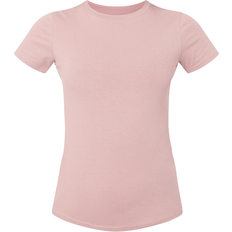 PrettyLittleThing Cotton Blend Fitted Crew Neck T-shirt - Candy Pink Besic