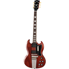 Gibson Brun El-gitarer Gibson SG Standard '61 Faded Maestro Vibrola