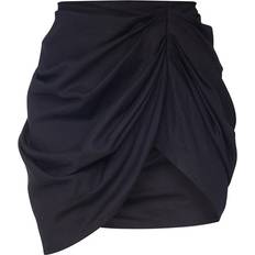 PrettyLittleThing Gathered Mini Skirt - Black