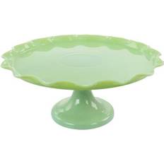 Glass Serving Platters & Trays Martha Stewart Jadeite Cake Plate