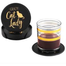 Juvale Crazy Cat Lady Coaster