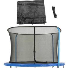 Upper Bounce Machrus Trampoline Replacement Net for 8 ft. Frames Using 3 Curved Poles with Top Ring Enclosure System Net Only