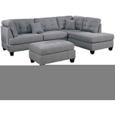 Benjara Sectional Set Sofa 75" 3 3 Seater