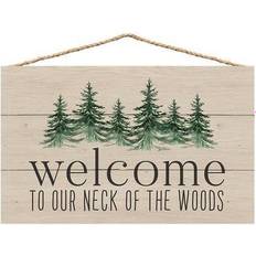 Graham Dunn Welcome to Our Neck of the Woods String Sign Graham Dunn Figurine
