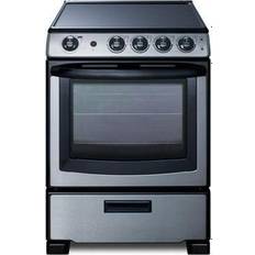 Microwave Ovens Summit Appliance REX2451SSRT Smooth-Top Lower Silver, White