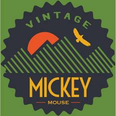 Komar Disney Wandbild von Mickey Mouse Vintage Kinderzimmer, Babyzimmer, Dekoration, Kunstdruck Breite Höhe