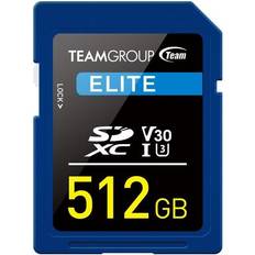 TeamGroup Memory Cards & USB Flash Drives TeamGroup 512GB Elite SD Card UHS-I U3 V30 Read/Write Speed Up to 100/50MB/s TESDXC512GIV3001