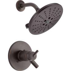 Stainless Steel Tub & Shower Faucets Delta T17T259-H2O Trinsic Tempassure Dual Function Shower Stainless Steel, Brown