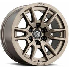 19" - Bronze Car Rims ICON Alloys Vector 6 Wheel, 17x8.5 with 6 on Bolt Pattern