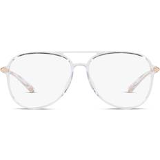 Michael Kors Glasses & Reading Glasses Michael Kors Women's Pilot Eyeglasses, MK4096U56-o Clear Transparent