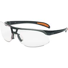 Uvex Safety Eyewear, Metallic Black Frame, Clear