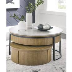 Ashley Signature Fridley Gray/Brown Nesting Table