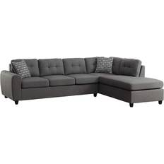 4 Seater Sofas Coaster Home Furnishings Living Room Sectional Grey 109.6" 4 Seater