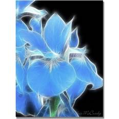 Trademark Fine Art 'Big Blue Iris' Kathie McCurdy Wrapped Wall Decor