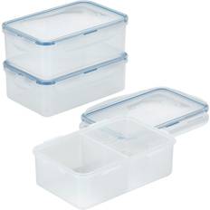 Divided food storage containers Lock & Lock Easy Essentials On the Go Meals Divided Food Container