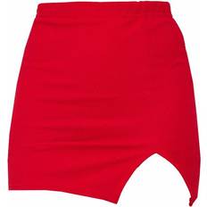 PrettyLittleThing Split Mini Skirt - Red