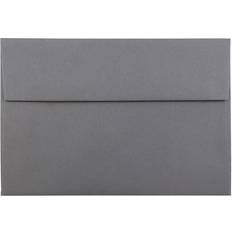 Jam Paper A8 Envelopes 5 1/2 x 8 1/8 Dark Gray 25/Pack