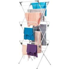 Drying Racks mDesign Foldable Laundry Rolling Drying Rack Metal, Size 57.87 H x 23.6 W x 20.47 D in Wayfair Multi Color