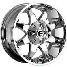 19" - Chrome Car Rims Fuel Off-Road Octane D508, 20x9 Wheel with 6 on 135 and 6 on 5.5 Bolt Pattern Chrome Plated