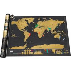 Postere Luckies of London Scratch Map Deluxe Edition Poster 81.2x58.4cm