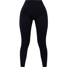 ️NWT SKIMS Thermal Ribbed Cotton-Blend Leggings In Black (Soot